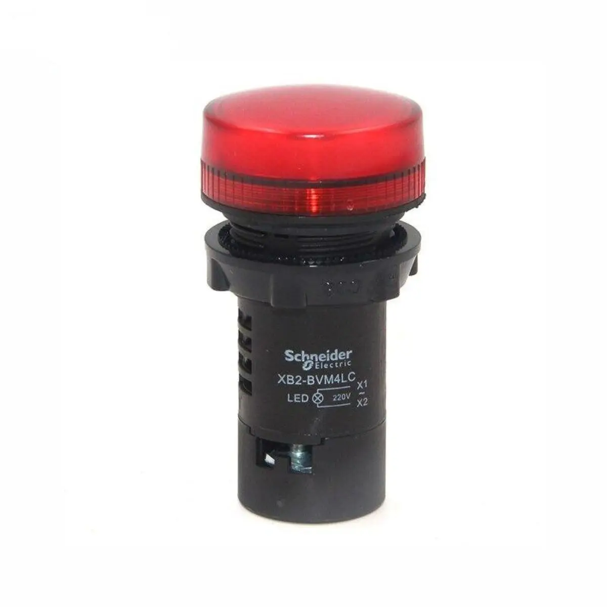 

Монолитный сигнальный индикатор Easy Harmony XB2, пластиковый, красный, 22 мм, со встроенным светодиодом, 220 В переменного тока XB2BVM4LC