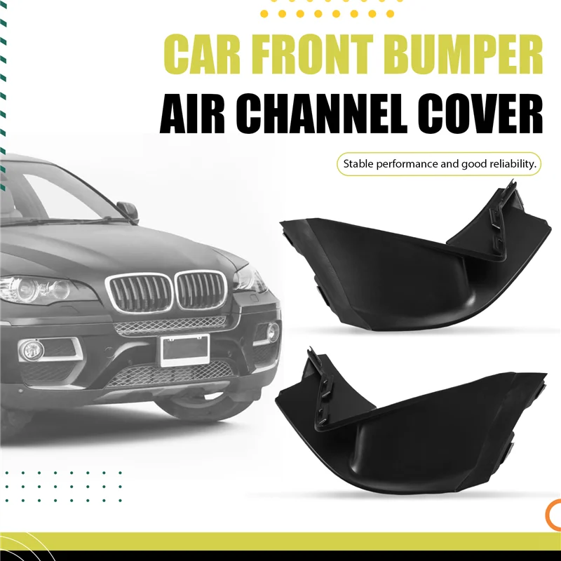 

Plain Car Front Bumper Air Channel Trim Panel 51118058557 51118058558 For BMW X6 F16 2013-2019 35Ix 28Ix 30Dx 50Ix