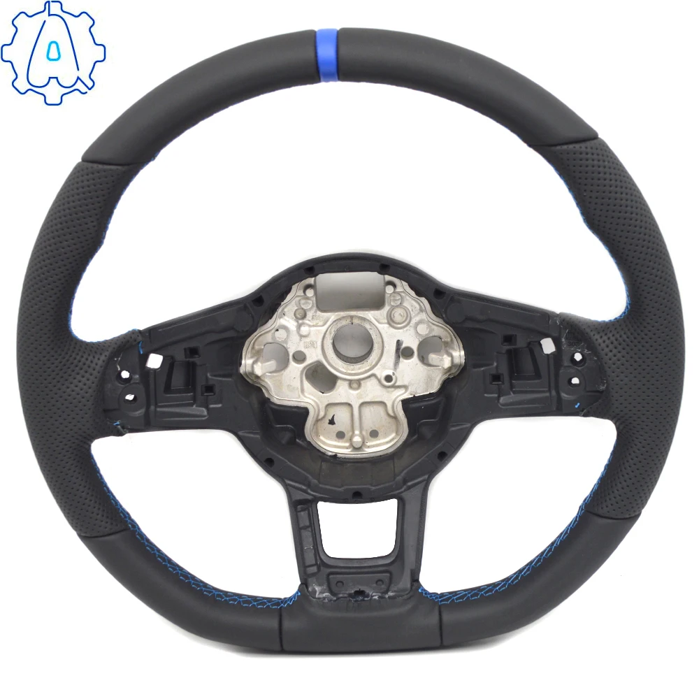 Leather Perforated Steering Wheel For VW Golf 7 7.5 GTI GTD GTE R 2013-2020 Polo GTI Tiguan Passat DSG