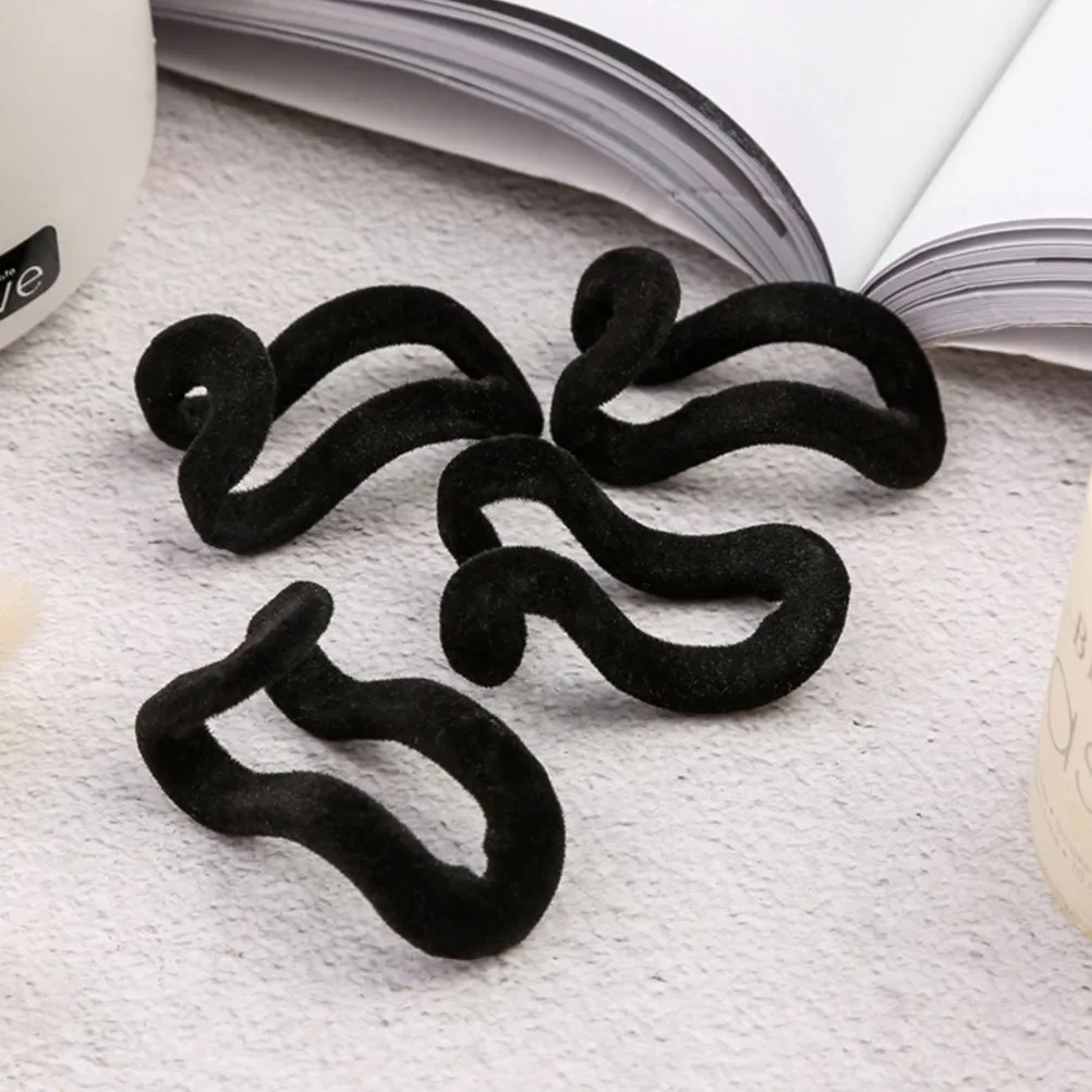 20Pcs Flocking Hanger Hook Simple Stable Clothes Connector Space Saving Closet Organizer Clothes Hanger Linkage Hook Wardrobe
