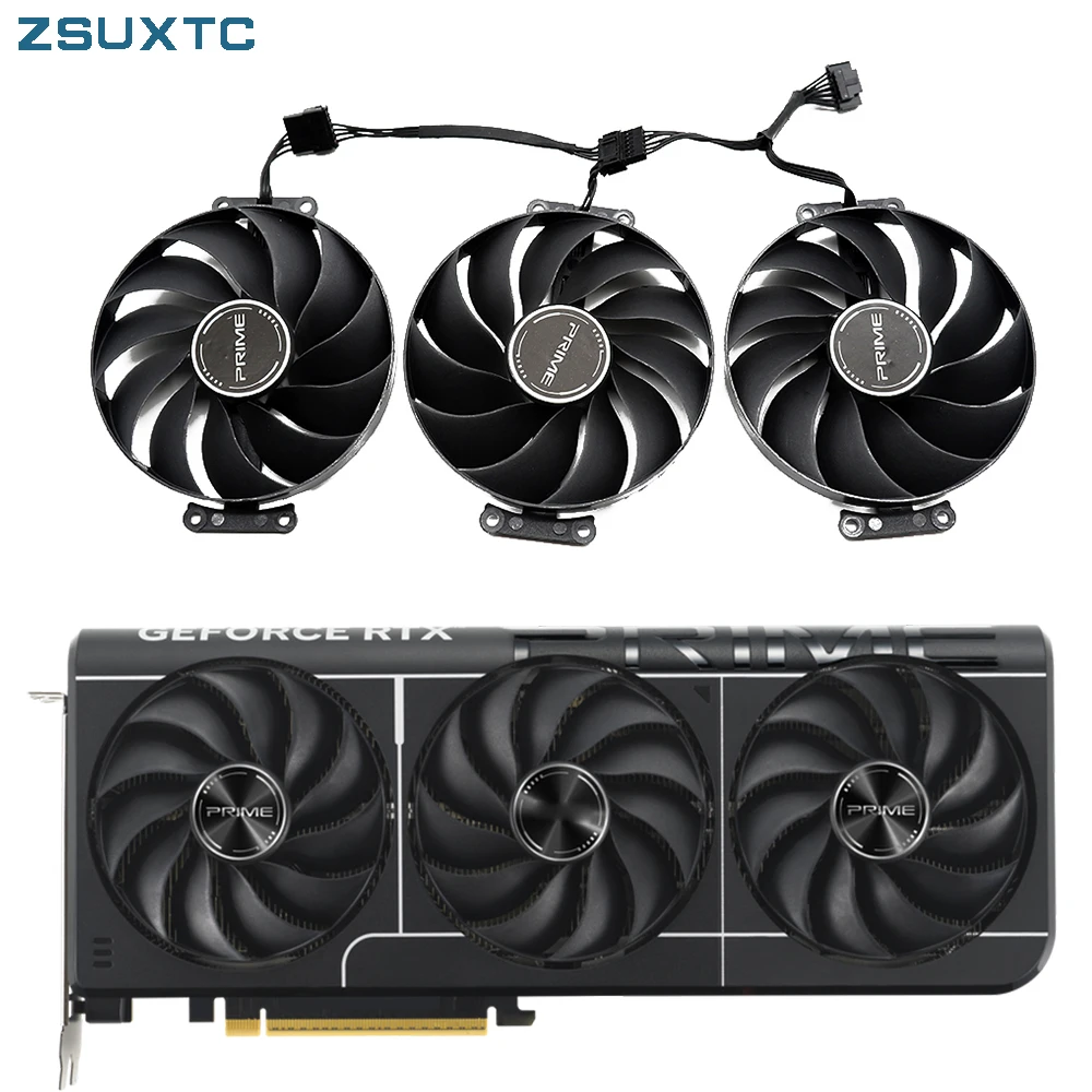 

Вентилятор для видеокарты 90 мм CF9015U12D RTX5070 для ASUS PRIME OC GeForce RTX 5070 5070Ti, охлаждающий вентилятор для графической карты