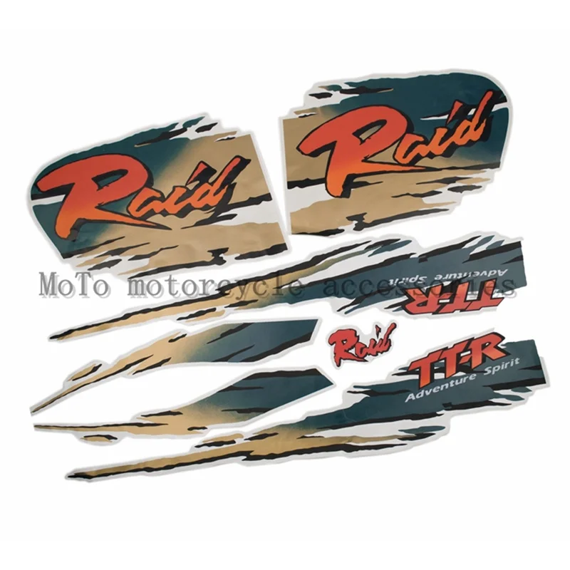 Dirt Motorcycle sticker Graphic Kit Fuel Tank Decal Gas Tank Decals Label paste Paper For Yamaha TT-R 250 TTR250 Raid TTR 250