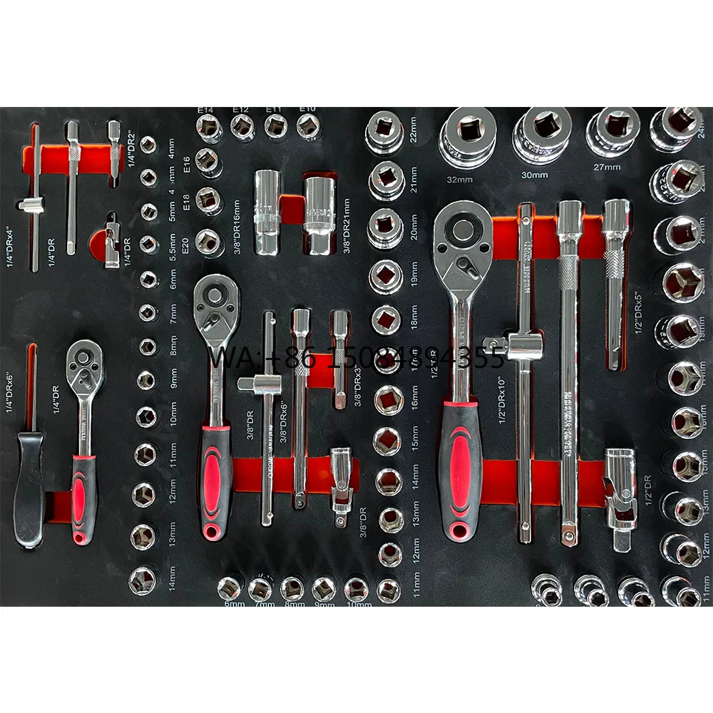 

Professional CR-V Material 73 Pcs DIY Machine Repair Hand Tool Sets Kit Customizable OEM Ratchet Sockets Bits