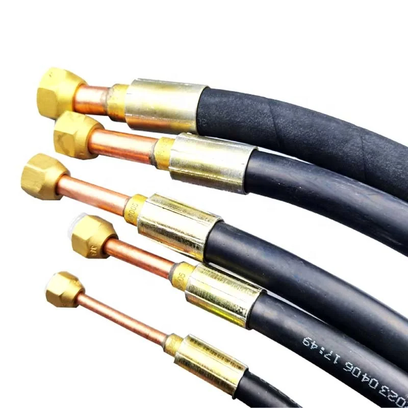 

R134A R404A R22 1/4 "3/8" 1/2 "5/8" 3/4 "7/8" Flexible Durable Bending High Resistance Flexible Air Conditioning Rubber Hose
