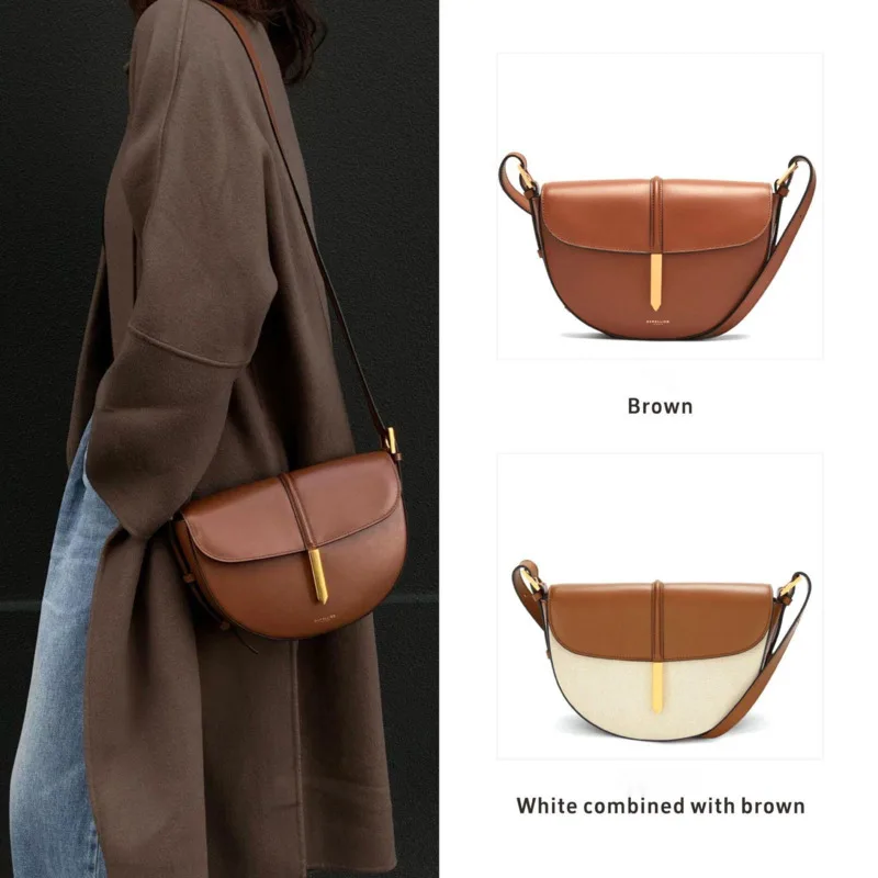 

Роскошные женские седельные сумки Tok Yo из натуральной кожи, новинка 2023 года, дизайнерские сумки на плечо DE в классическом стиле Hobo, стильные сумки через плечо