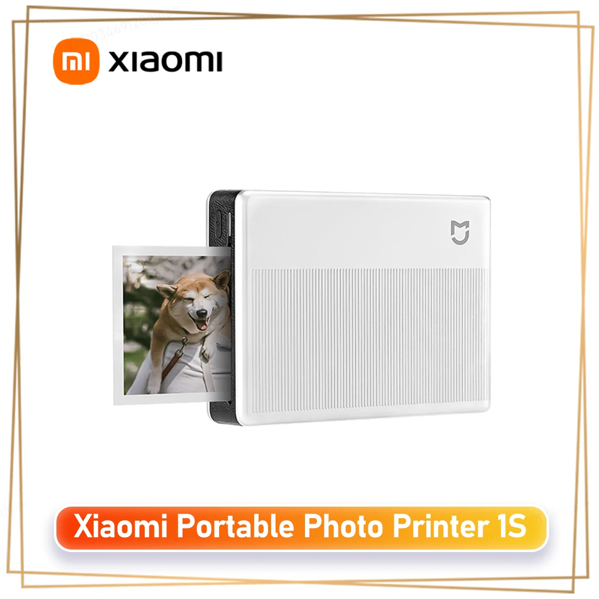 Xiaomi Mijia Portable Photo Printer 1S Mini Pocket Printer ZINK Zero Ink Technology 313x512dpi HD, 2x3 Inch AR Video Photo Paper