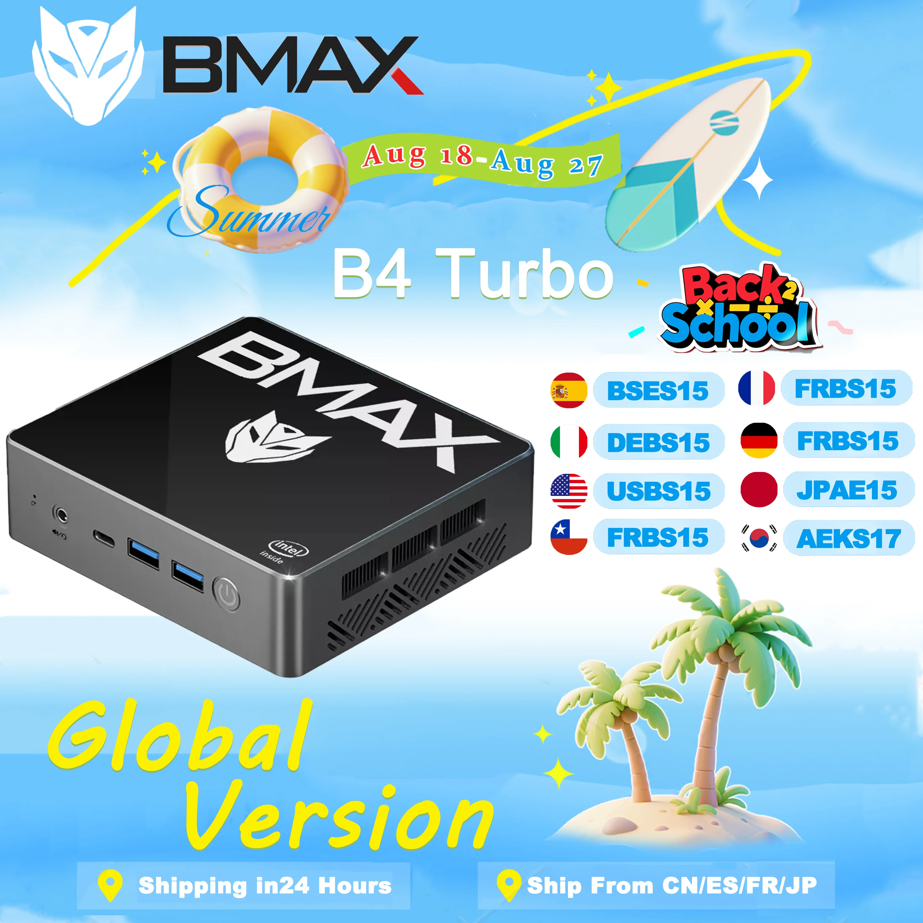 MaxMini B4 เทอร์โบ มินิพีซี |   อินเทล เจนเนอเรชั่น 13 N150 (3.6GHz) |   16GB+512GB ของไทย |   วินโดวส์ 11 โปร |   HDMI 4K คู่ |   ไวไฟ 6 |   ขนาดกะทัดรัดพิเศษ |   โฮม