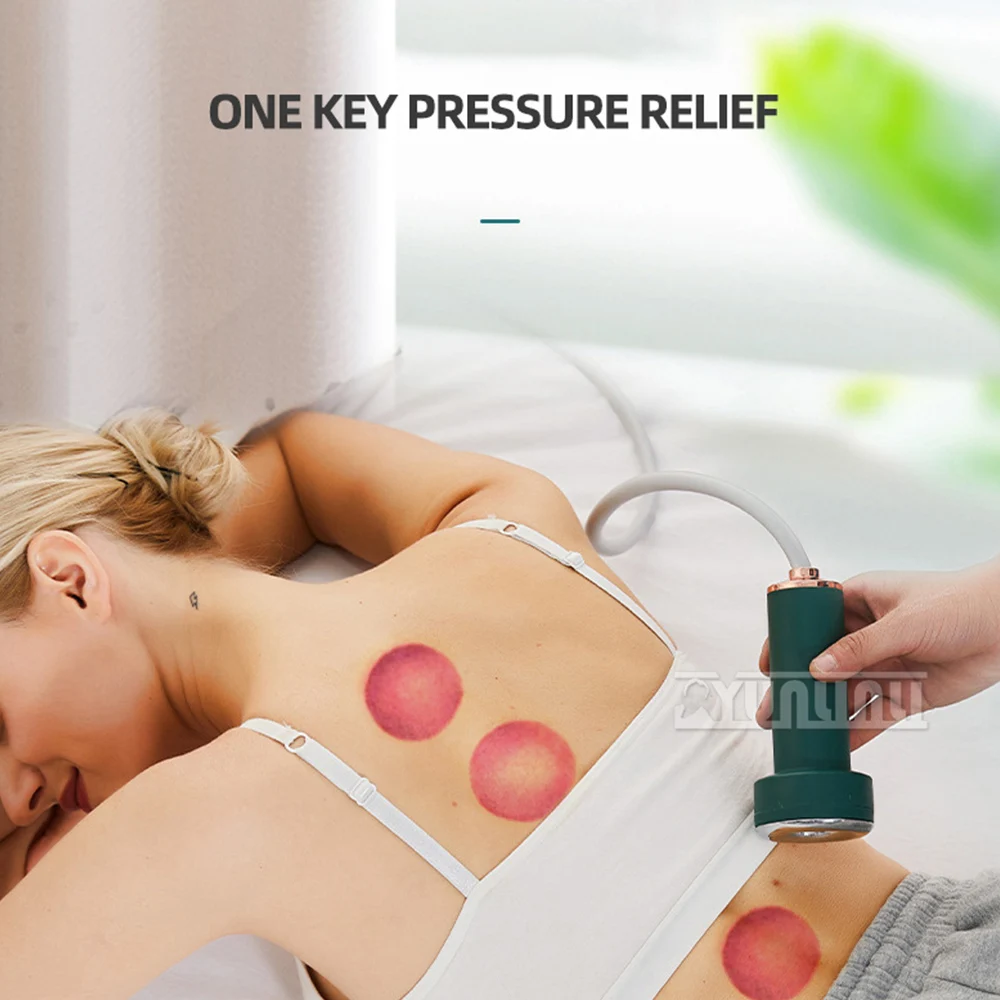 Electric scraping instrument, household negative pressure cupping massager