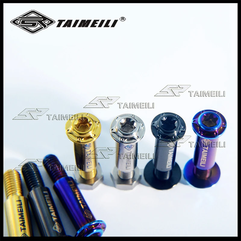TAIMEILI Titanium Alloy Motorcycle Screw Brake Connecting Rod Screw M6x35mm Motorcycle Screw Suitable for Nissin