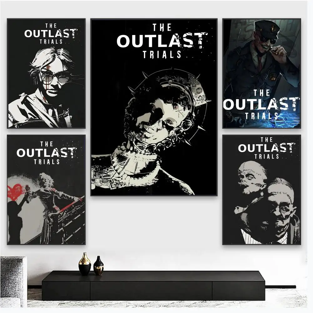 The O-Outlast Trials MOIVE Poster Wall Art Poster Pictures, Aesthetic Home Decor For Living Room Bedroom Office