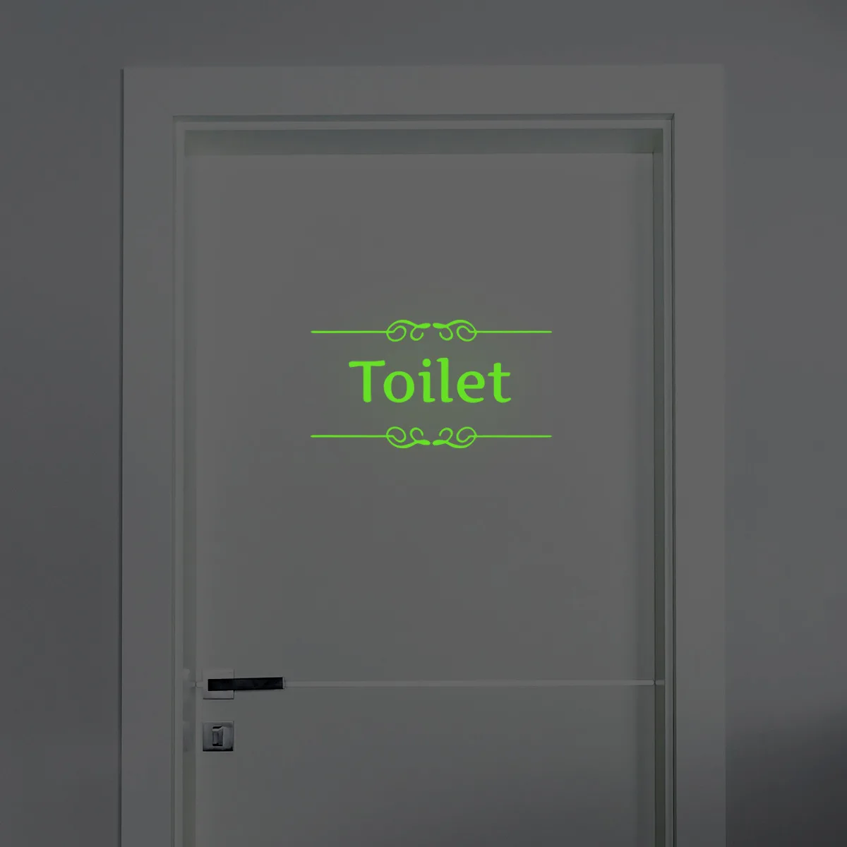 15*28cm Luminous English Slogan Colorful Wall Stickers Door Stickers Toilet Home Decoration Wall Stickers Wallpaper Jdx6011