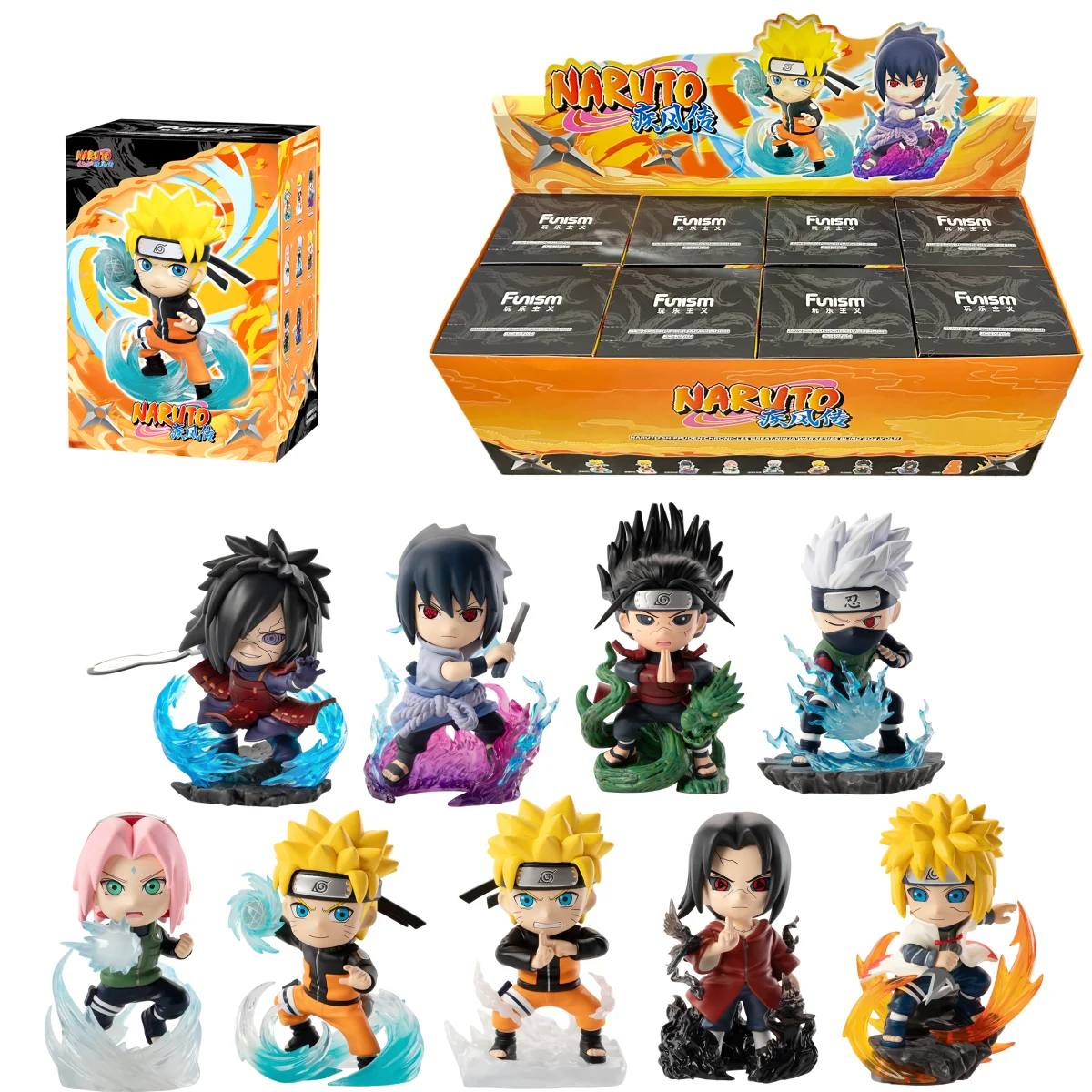 

Anime Naruto Blind Box Action Figure Uzumaki Naruto Uchiha Sasuke FUNISM Original Collect Model Ornaments Toys Birthday Gifts