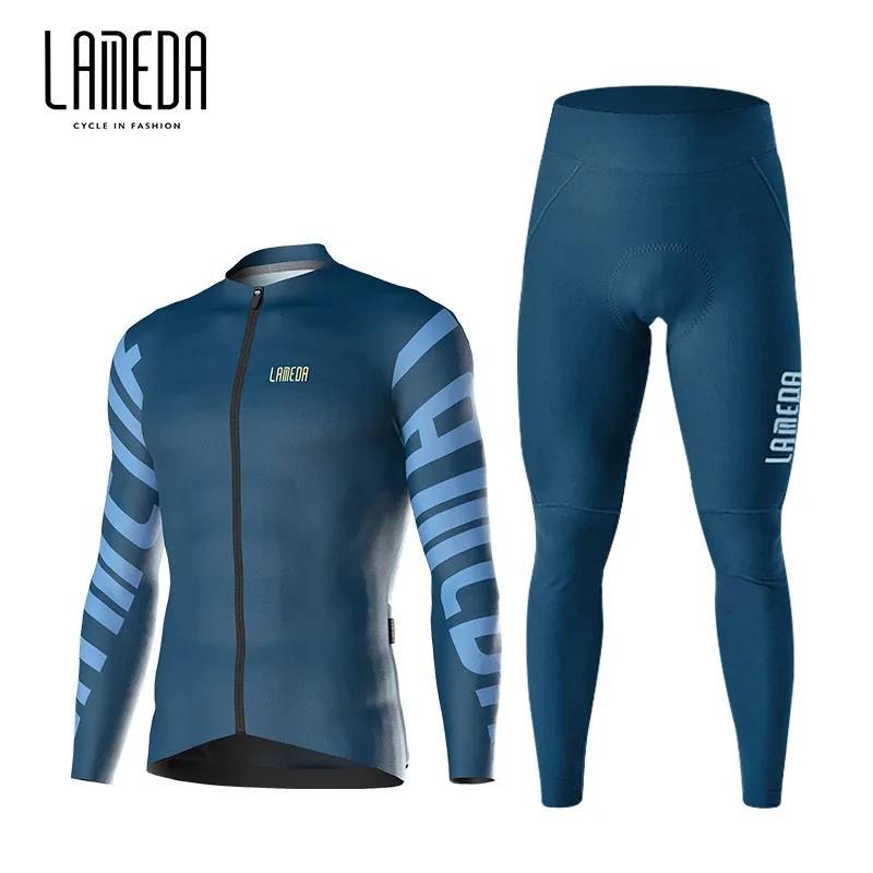 Lameda Men's Cycling Clothing Tight Quick Drying Bicycle Clothes Set Comfortable Breathable Men's Cycling Clothes