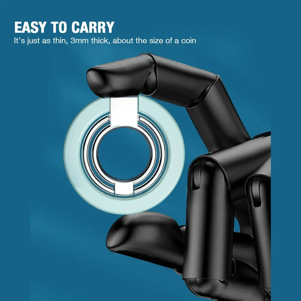 

360° Magnetic Suction Metal Phone Finger Ring Holder Portable Folding Tablet Bracket for Magsafe Magnet Universal All Phone