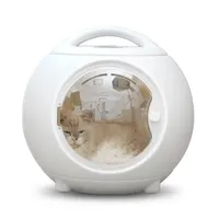 Pet Hair Dryer Dog cat Grooming For Small Animal Low Noise e Blower Box Double Motor Machine Automatic Portable 2 In 1 Fast dry