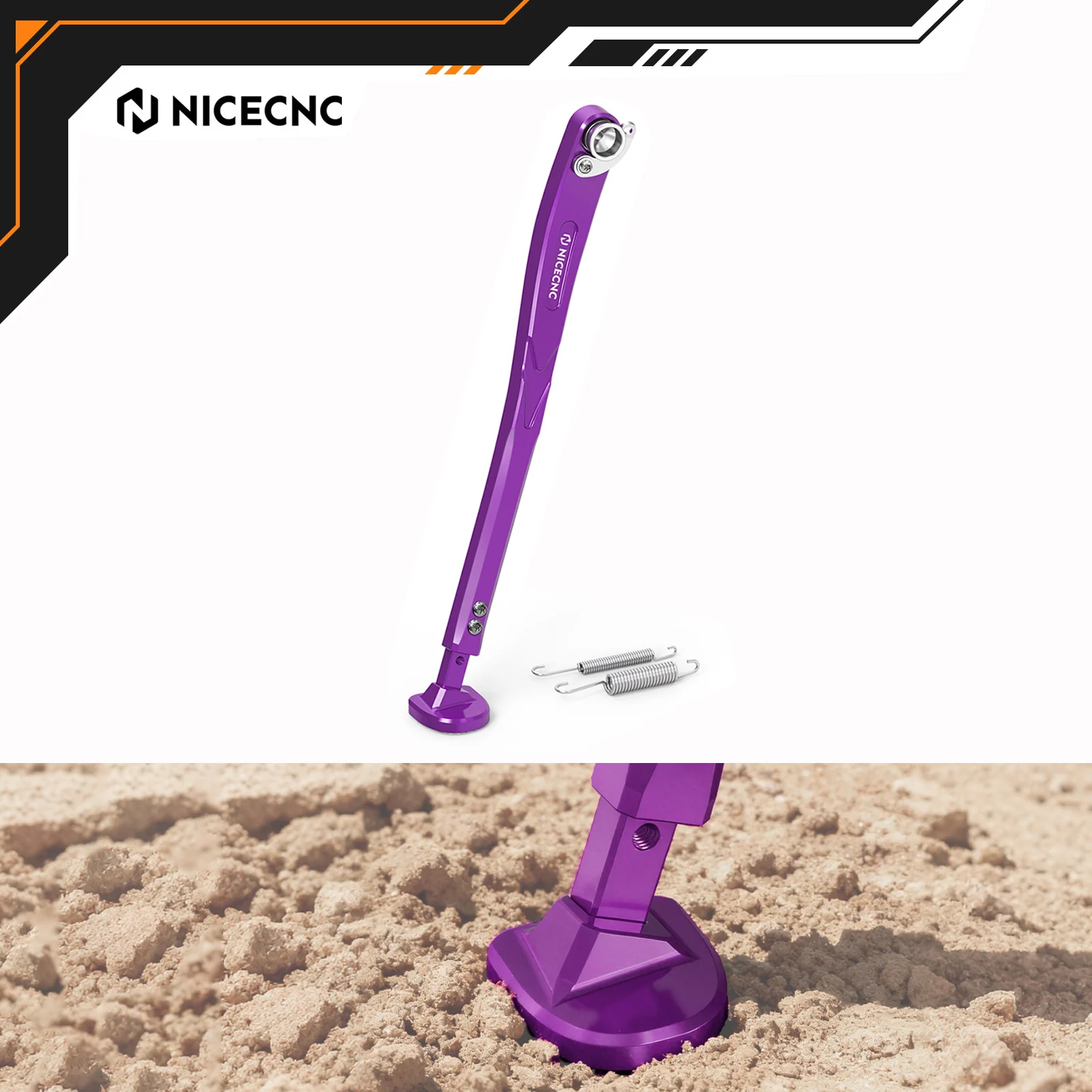 

NICECNC For Stark Varg EX MX 2024-2025 Adjustable Kickstand Foot Side Stand Electrical Motorbike 6061-T6 Aluminum Accessories