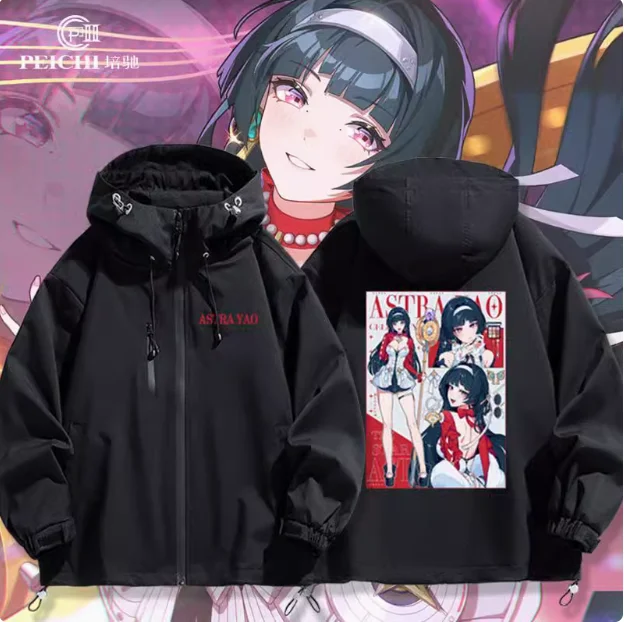 Anime Zenless Zone Zero Astra Yao Felpa con cappuccio Cosplay Autunno Inverno Uomo Donna Cappotto Giacca ampia Top
