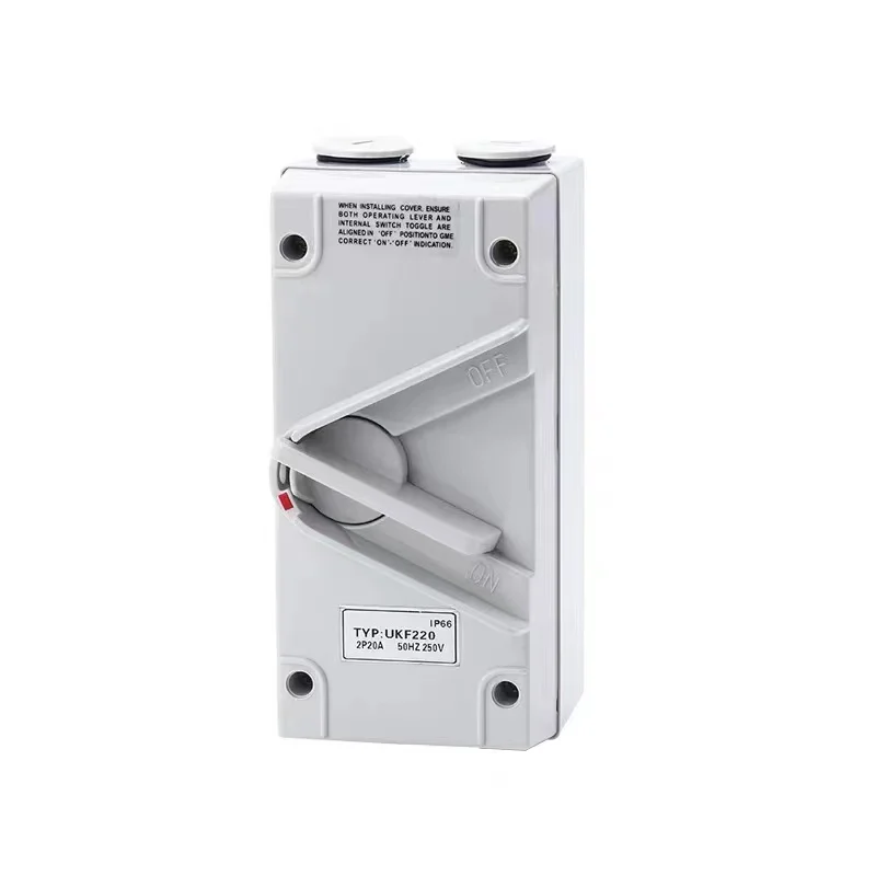 Weatherproof Isolator Switch surface mount one gang 3 pole 3phase isolator connected switch Industrial Switchgear isolating