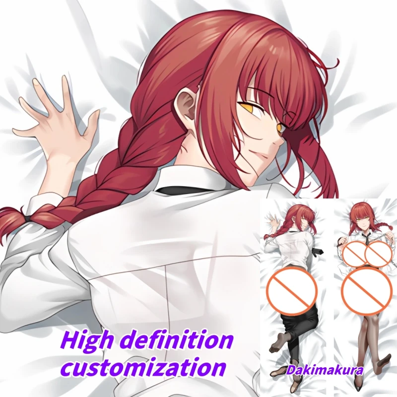 

Dakimakura Anime Pillow Case Chainsaw Man Makima Double-sided Print Of Life-size Body Pillowcase Gifts