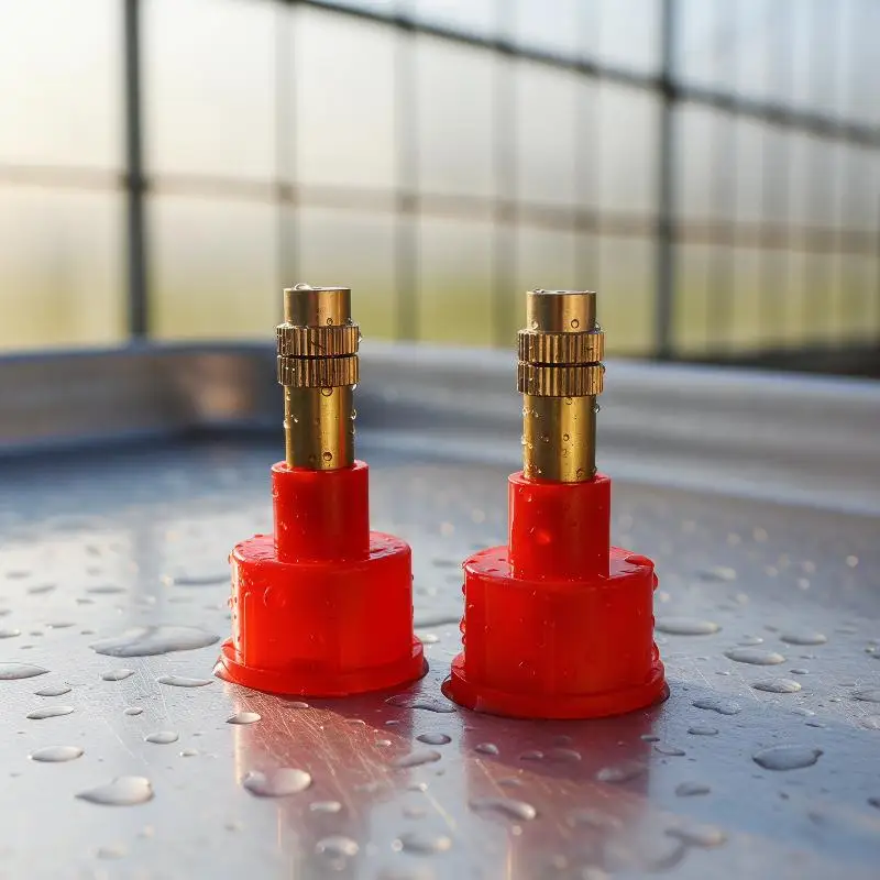 2Pcs High Pressure Nozzle Brass Adjustable Garden Irrigation Atomization Watering Sprinkler Accessories Brass Nozzle