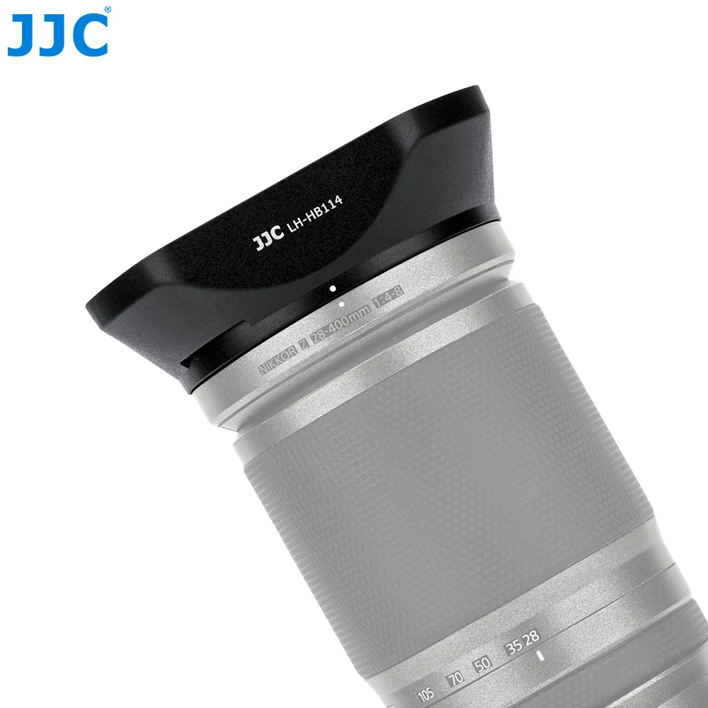 Tudung Lensa JJC Kompatibel dengan Nikon NIKKOR Z 28-400Mm F4-8 VR NIKKOR Z 24-120Mm F4 S Lensa Menggantikan Tudung Lensa Nikon HB-1142