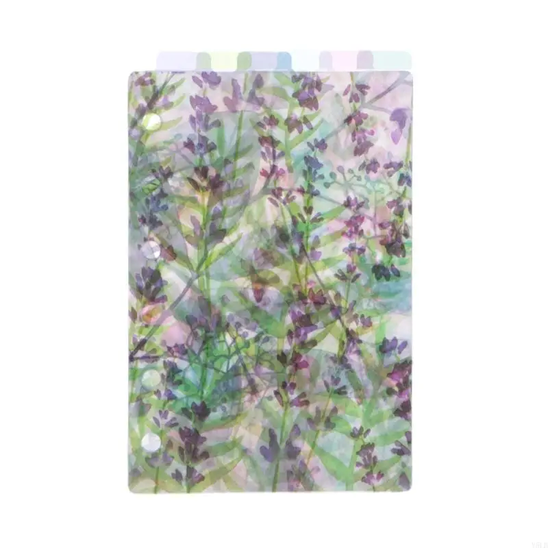 Y5LB Catoon Clear Divider Index Pages Classificador classificado para fichário 6 furos