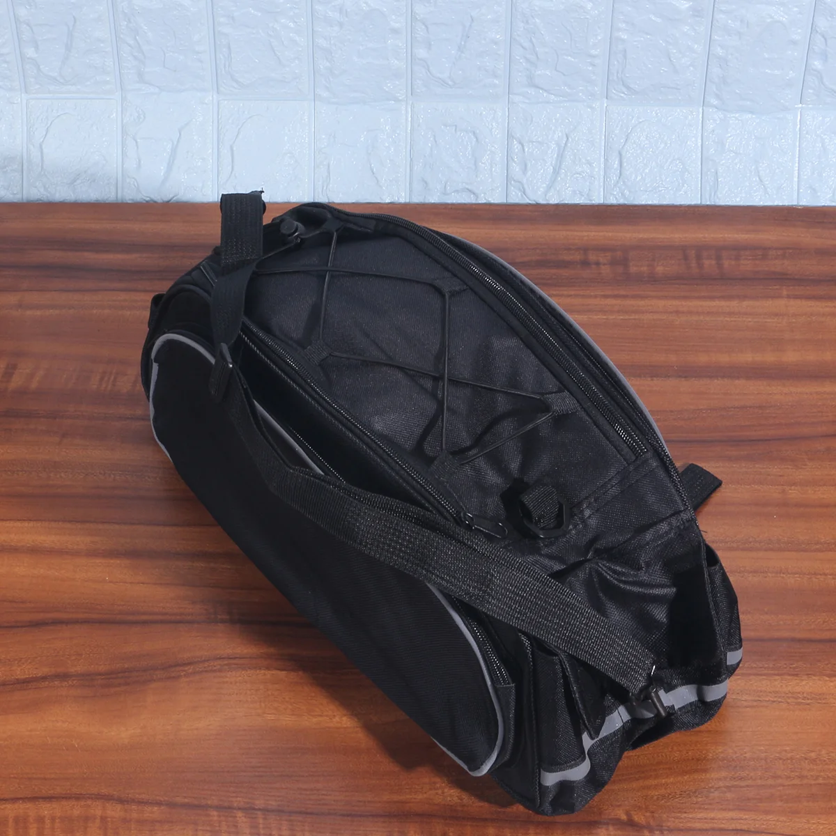 Paddle Pouch Bicycle Trunk Bag Motorcycle Storage Rear Bike Saddle with Elastic Rope Riding