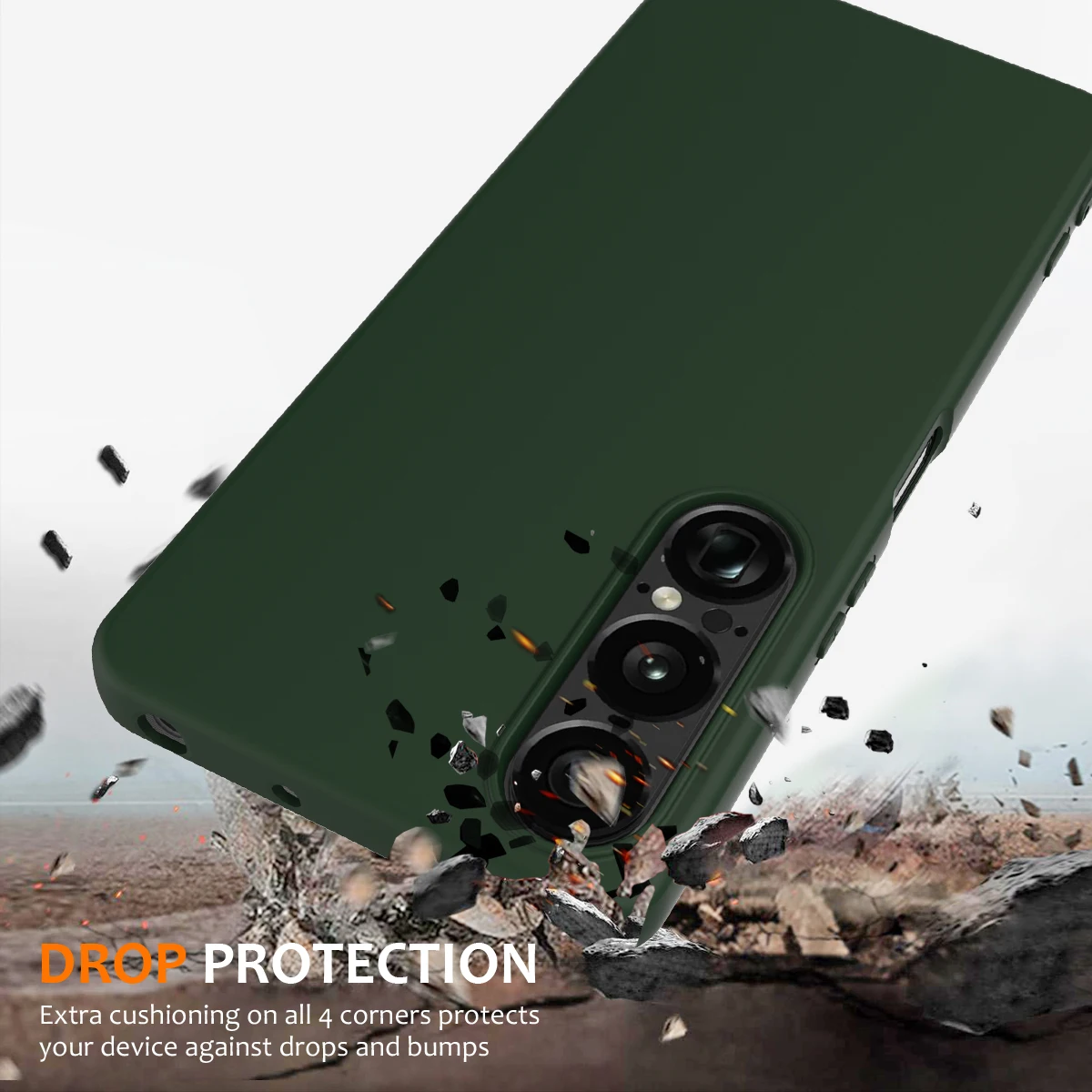 Oryginalne matowe etui z płynnego silikonu do Sony Xperia 1 VII VI IV Xperia5 V, odporne na odciski palców, magnetyczne, bezprzewodowe, pancerne etui na tył telefonu. — zdjęcie produktu 5