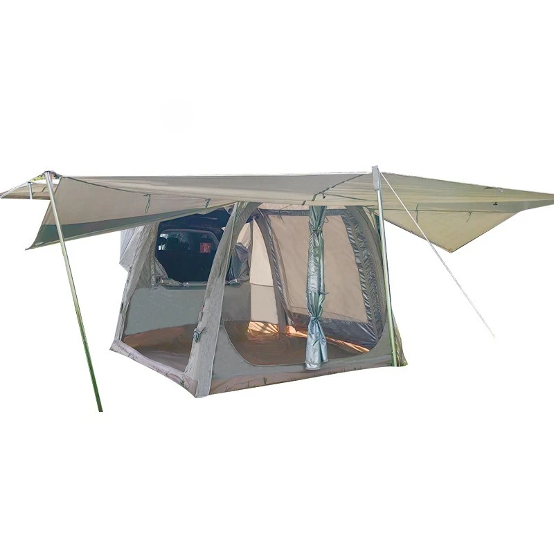 جولة ذاتية القيادة، تمديد خلفي، مظلة خيمة جانبية، قاعة أمامية SUV للتخييم على الطرق الوعرة