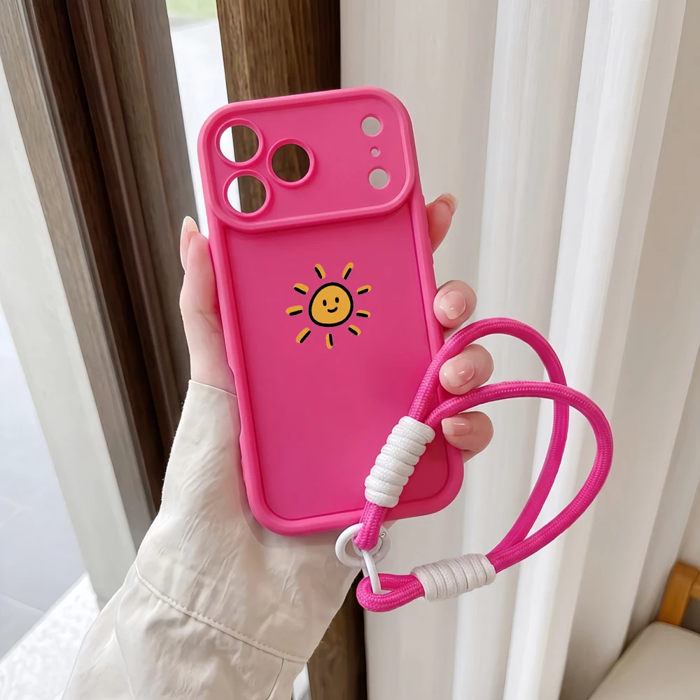 Cartoon-Sonnen-Lanyard-Handyhülle für Samsung Galaxy Note 20 S25 S26 Plus S24 S23 FE S24 S25 S23 Ultra A57 A55 5G Silikonhülle – Detail 5