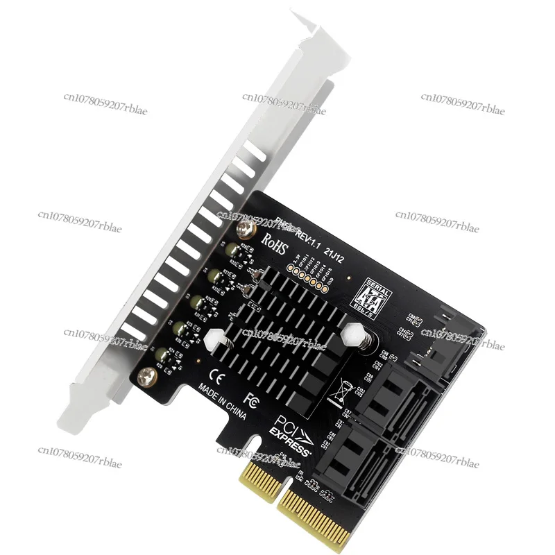 PCIe to 5-port SATA3.0 expansion card JMB585, supporting cascading