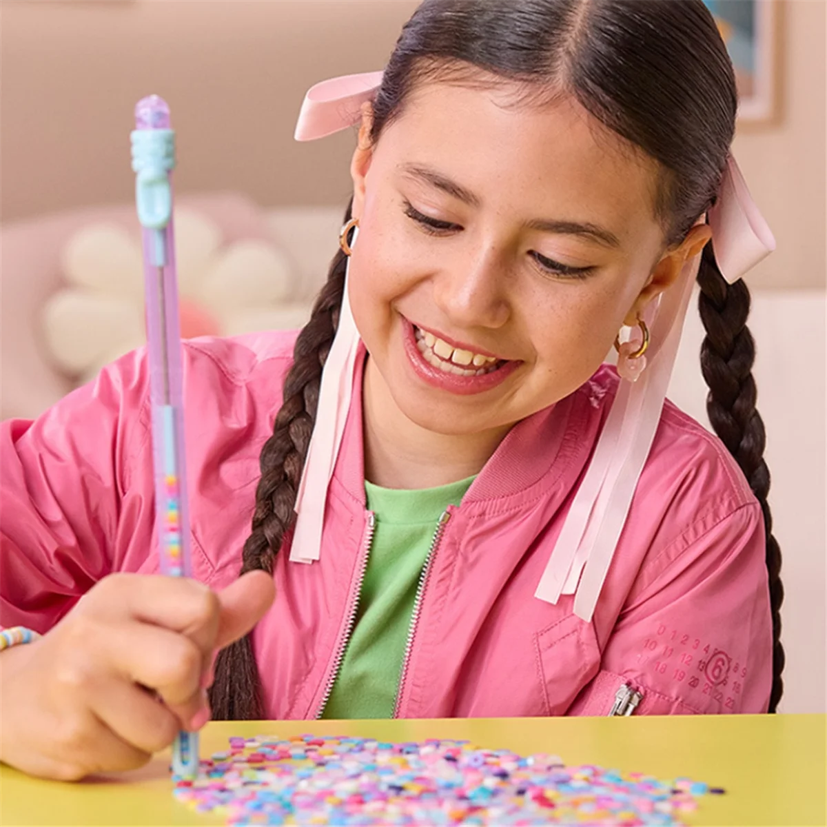 A83Z Bracelet Making Kit Toy for Girls Friendship Arts Crafts Bracelets String Maker Kit for Birthday Present DIY