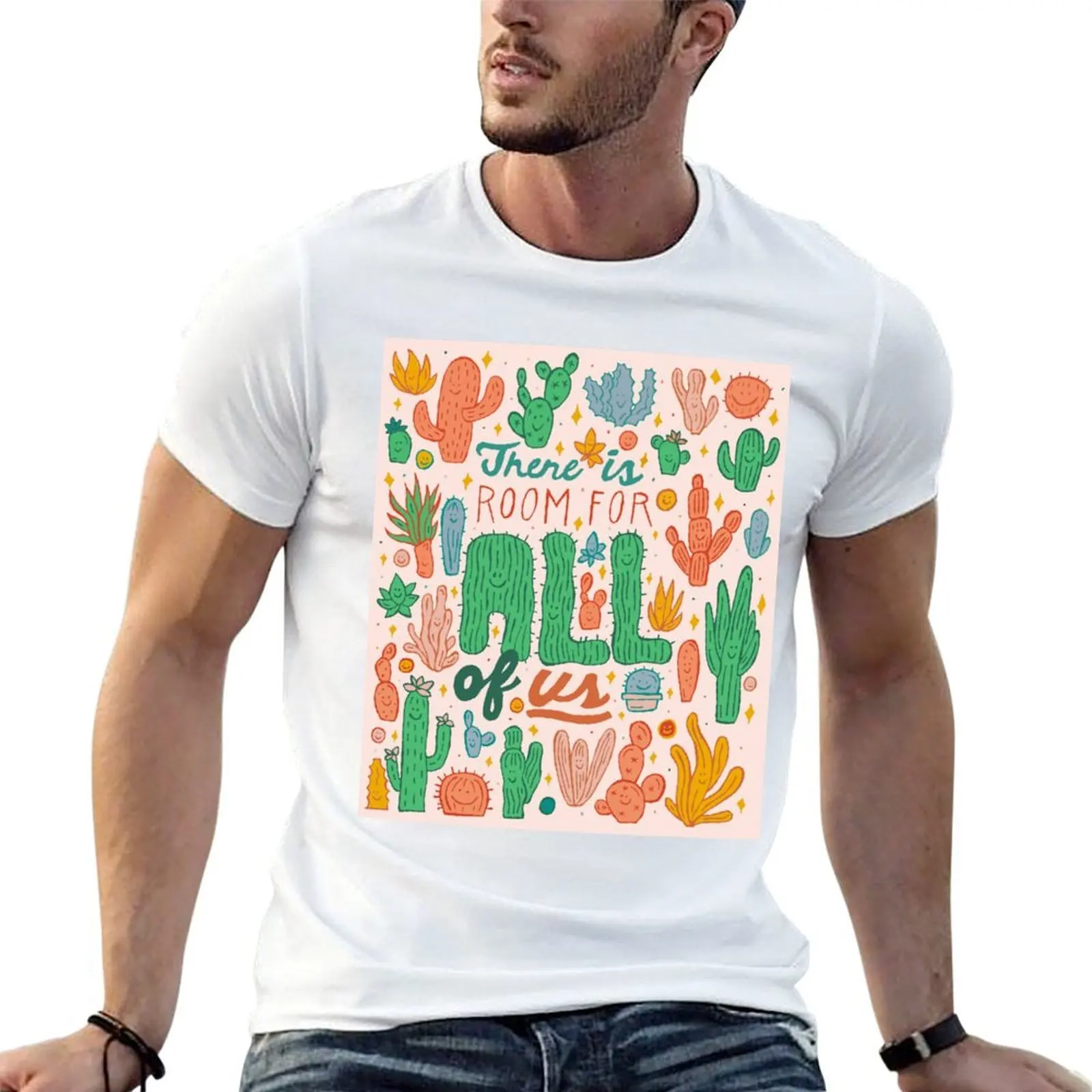 

Room for All T-Shirt t shirt man cotton t shirt man plain anime t shirts oversize T-shirt