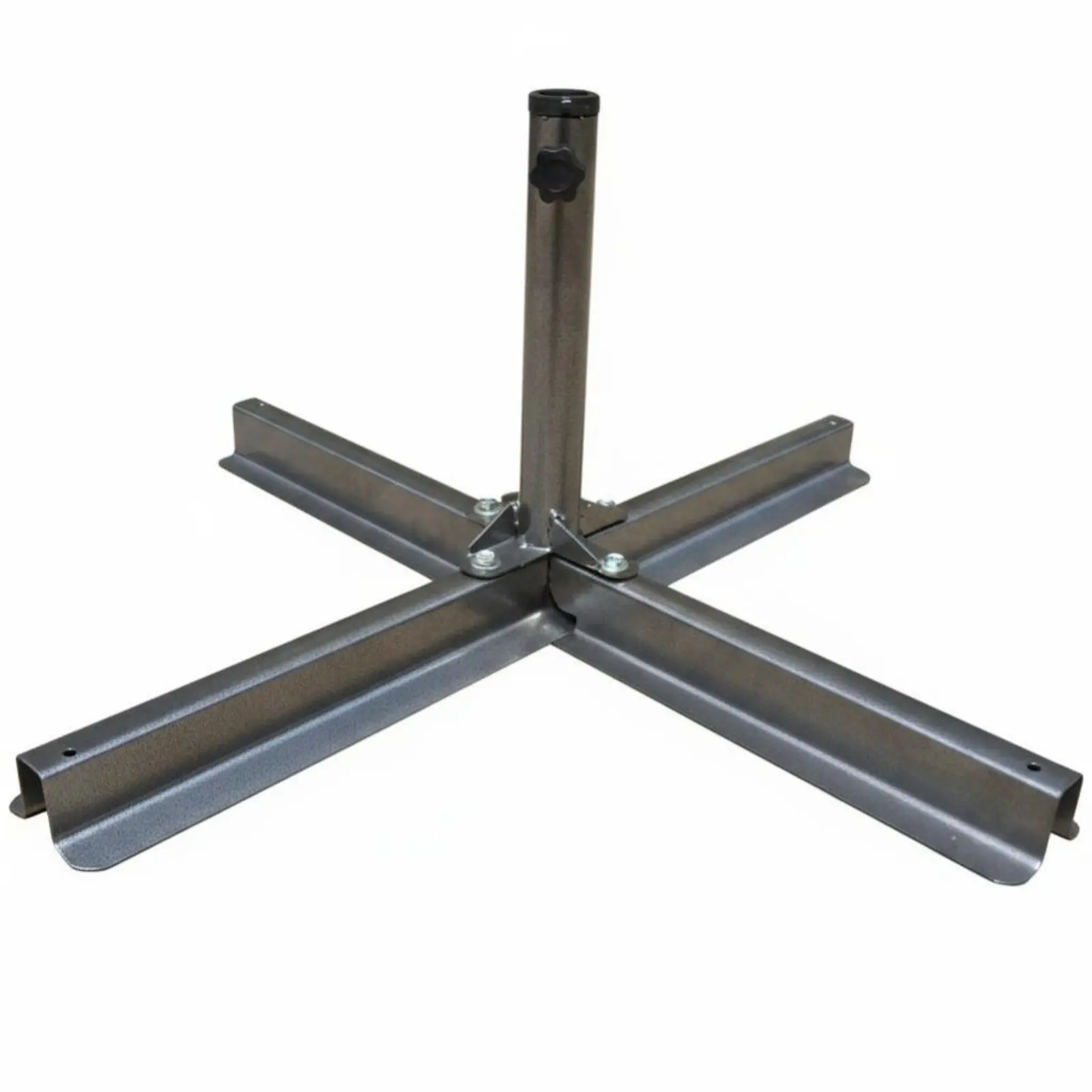 Foldable Cross-Shaped Umbrella Base Stable Cross Brace Stand  Windproof Parasol Holder For Outdoor Patio Backyard Garden