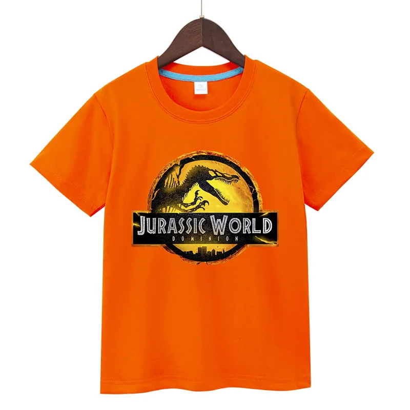 

Детская футболка Jurassic World Dominion Camiseta Summer Jurassic Park 3 Повседневные футболки с короткими рукавами для мальчиков и девочек Топы Детская одежда