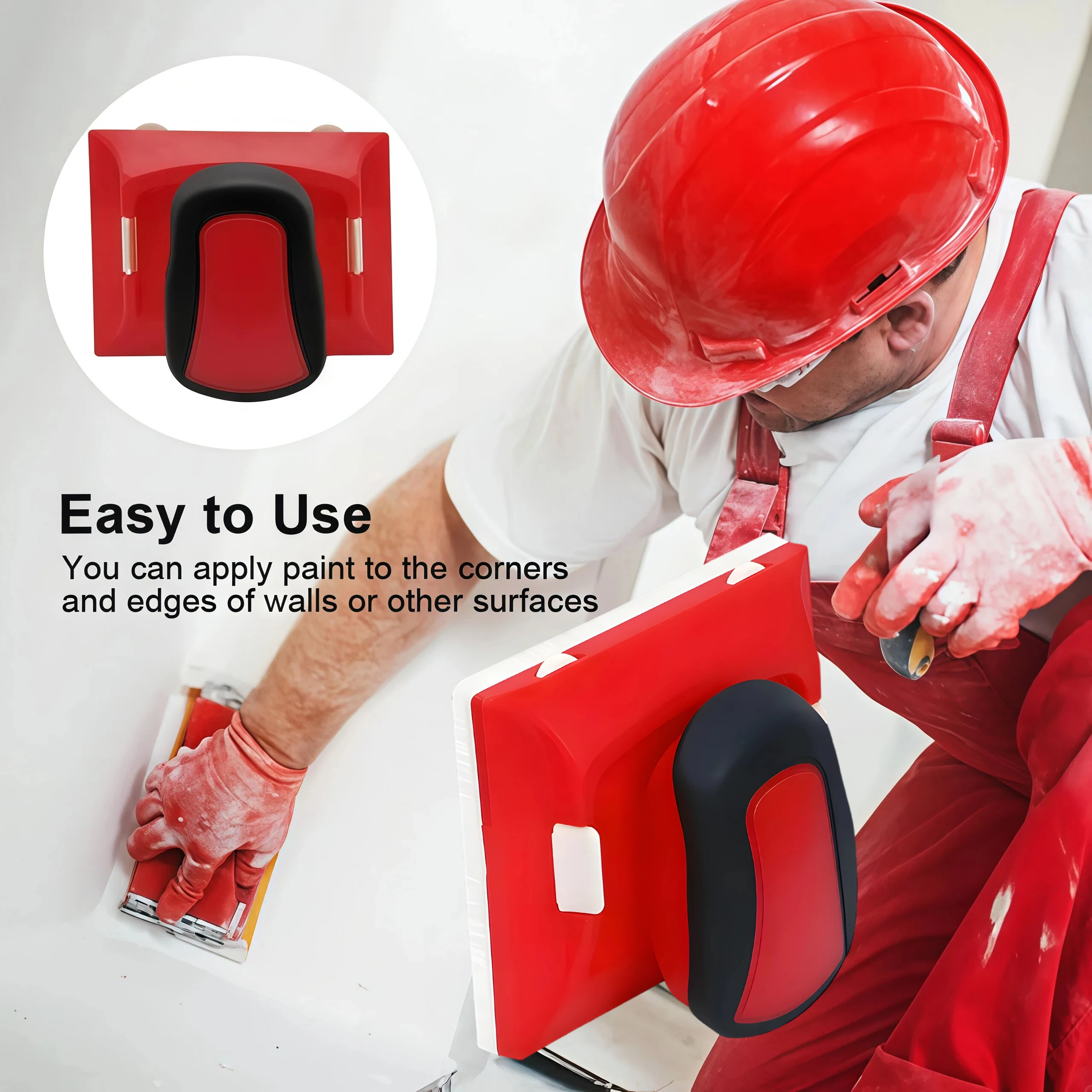 Efficient Paint Edge Trimmer Snap-On Nylon Brush Wall Painting Color Separator Corner Edge Sealer Flat Paint Brush Edge Repair T