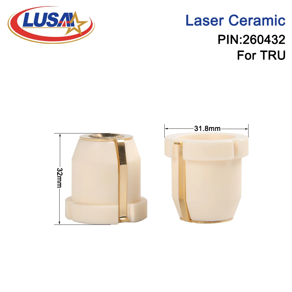 Imagem -02 - Lusai Tru Fibra Laser Suporte de Bico de Cerâmica p n 0260432 260432 D31.8h32 Máquina de Corte