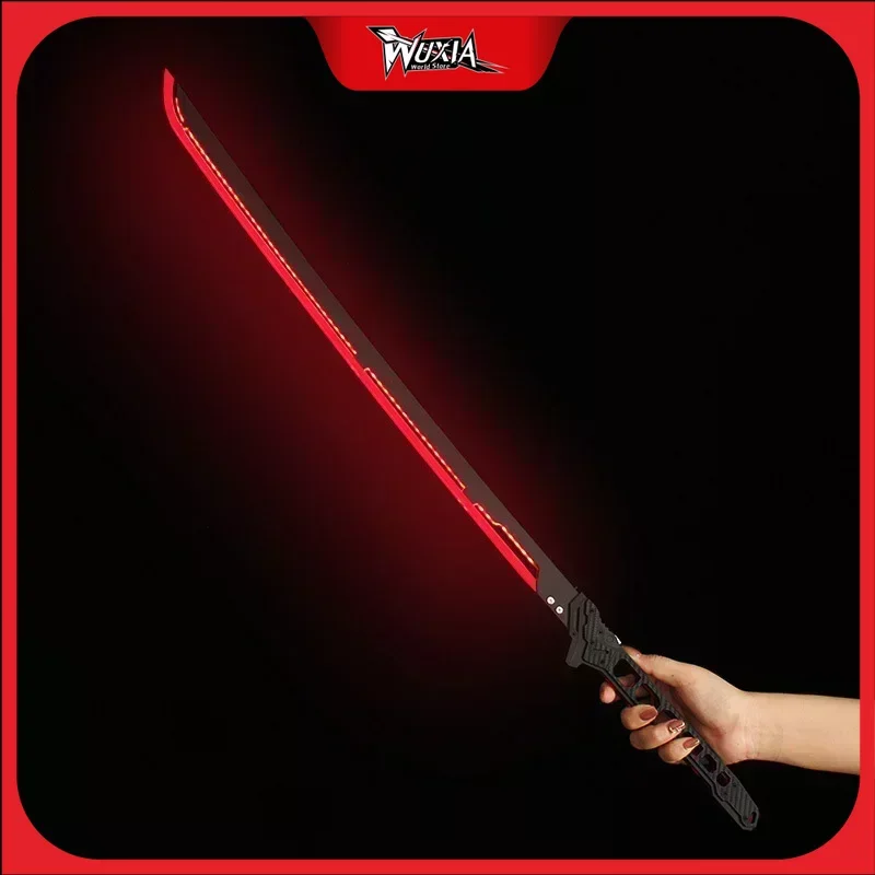 

80cm Thermal Katana Melee Weapons Blade Science Fiction Game Peripheral Plastic Glow Weapon Sword Model for Cosplay Gifts Toys