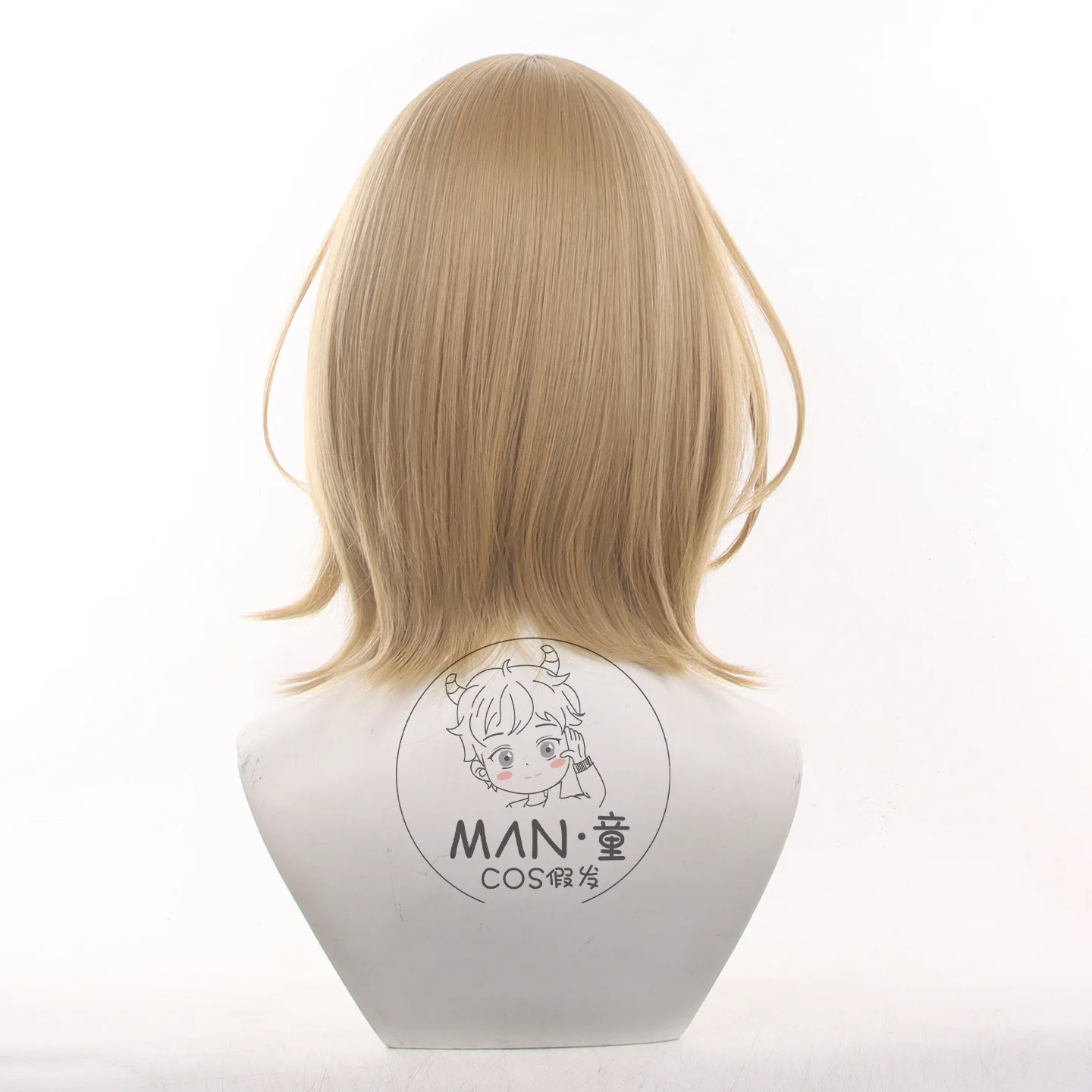 الفتاة غير البشرية التي تريد أن تفعلني 800 عامًا من Himanako شعر مستعار تأثيري فروة الرأس المستديرة هدية الهالوين