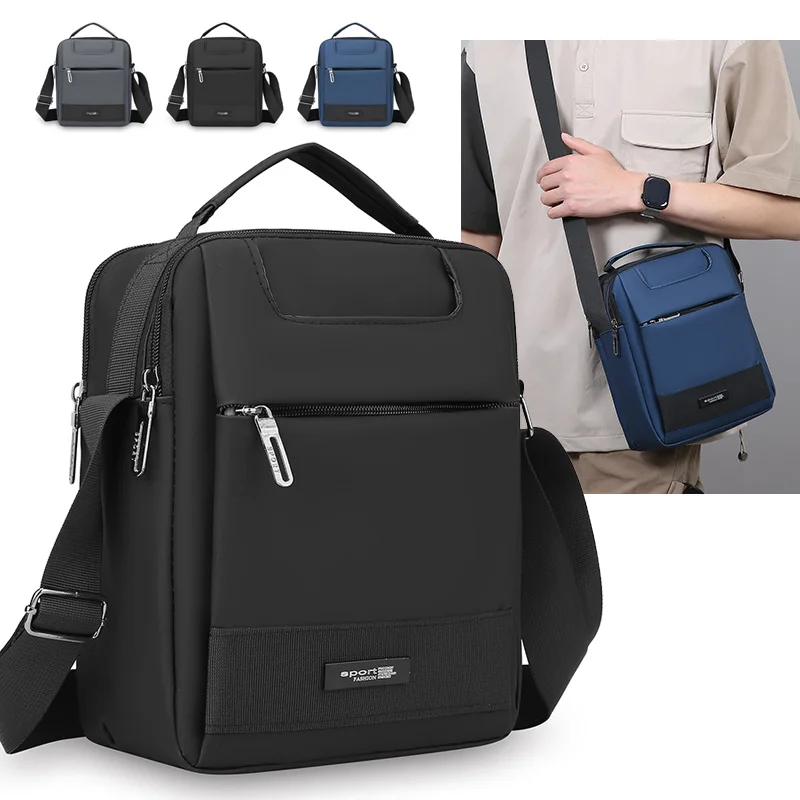 

Men's Retro Shoulder Bag - Multi compartment Fashion Business Crossbody Bag, Perfect for Office or Leisure Use, Gift for Husband