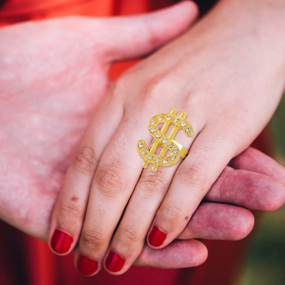 2 قطعة خاتم الماس المحفور قابل للتعديل حلقة مفتوحة للنساء موضة الشرير نمط المال مجوهرات ارتداء اليومي هدية للذكرى السنوية #6