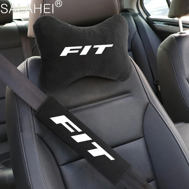 

Fashion A pair Car Neck Pillow Belt Protect Shoulder Pad For Honda Fit Civic Jazz Accord Pilot CRV Odyssey Passport City Shuttle