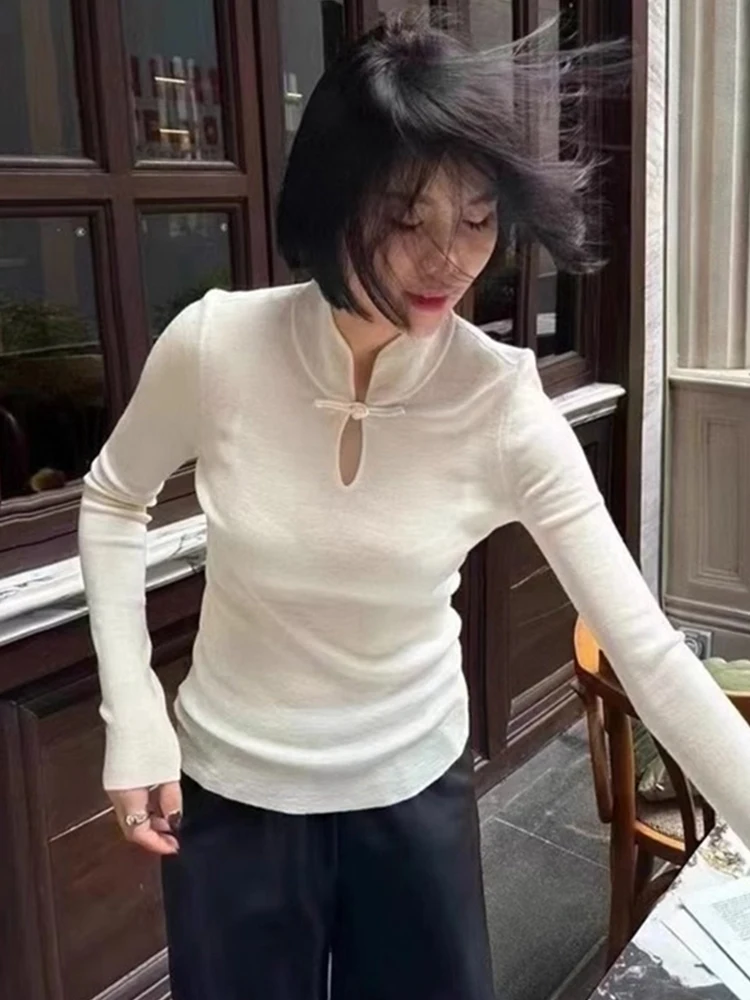 Sweter damski w stylu retro europejskim, dzianinowy, wygodny, ażurowy, wełniany, zapinany na guziki, jesienno-zimowy, wysokiej jakości...