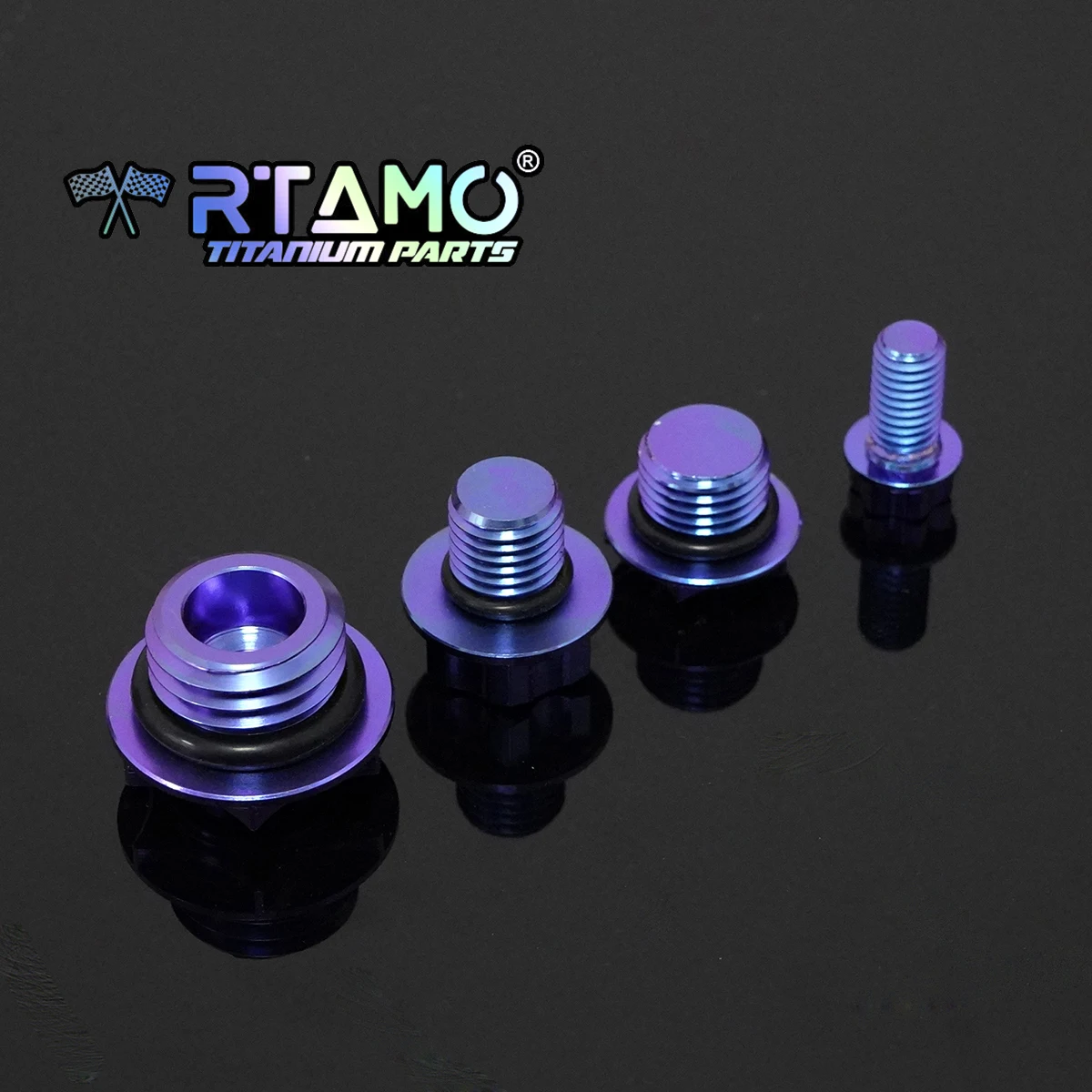 RTAMO Titanium Engine Gear Oil Bolts Screw Sets for Yamaha Nmax155 Xmax300 Tmax560