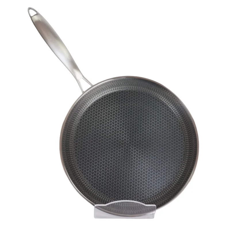

Honeycomb Coating Non-Stick Crepe Pan Stainless Steel Frying Pan Pizza Pan 26 Pieces Kitchen Cookware Pancake Egg Pan