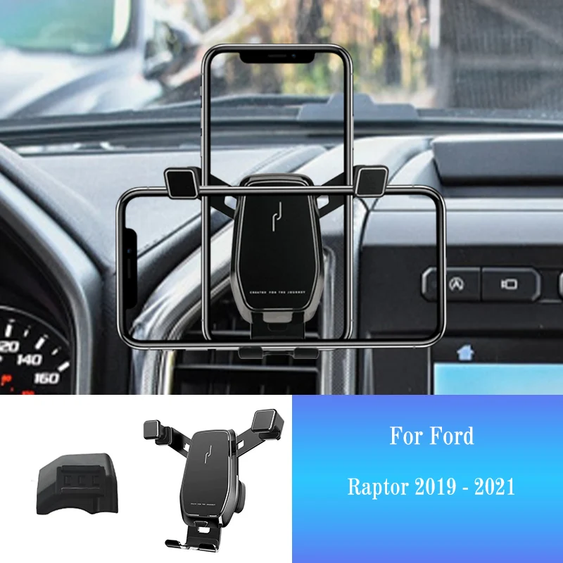 Car Mobile Phone Holder for Ford F150 F-150 SVT 2019-2021 Raptor Smartphone Mount Styling Bracket GPS Stand Rotatable Support