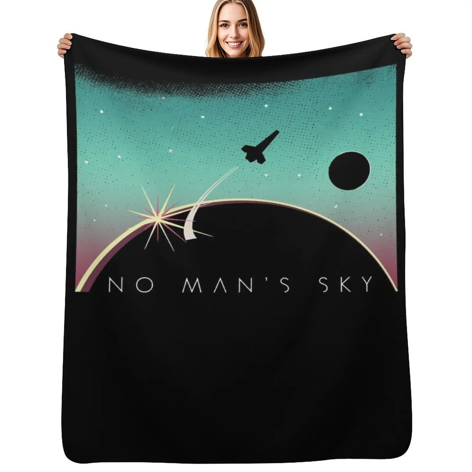People Call Me Space No Mans Sky Logo Boys Girls Throw Blanket Ultra Plush Cozy Blanket for Napping Sleeping