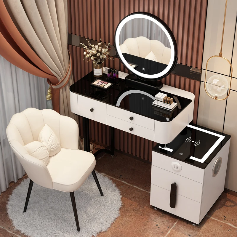 

New smart dresser integrated multi-function cabinet bedroom modern simple makeup table Internet celebrity small