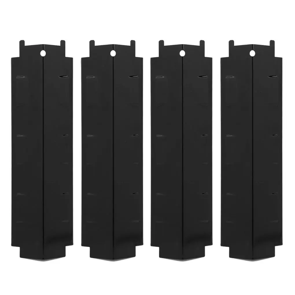 

4 Pieces Barbeque Heats Plates Stainless Steel Burner Grill Shielding BBQ