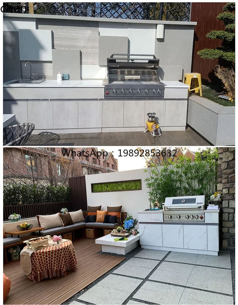 

Встраиваемый гриль P24 для сада, домашняя уличная кухня для барбекю